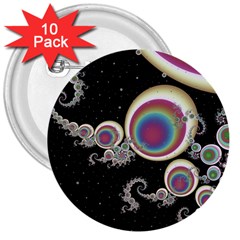 Fractal Math Abstract Abstract Art Digital Art 3  Buttons (10 Pack) 