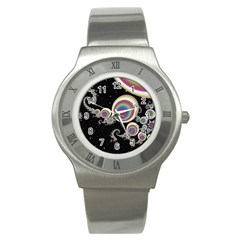 Fractal Math Abstract Abstract Art Digital Art Stainless Steel Watch by Ravend