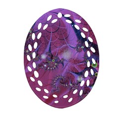 Fractal Math Abstract Abstract Art Digital Arts Oval Filigree Ornament (two Sides)