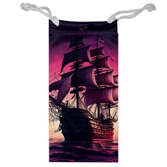 Ship Pirate Adventure Landscape Ocean Sun Heaven Jewelry Bag by danenraven