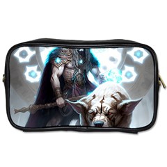 Ai Generated Viking God Fantasy Dog Norse Man Toiletries Bag (two Sides) by danenraven