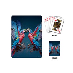 Birds Parrots Love Ornithology Species Fauna Playing Cards Single Design (mini) by danenraven