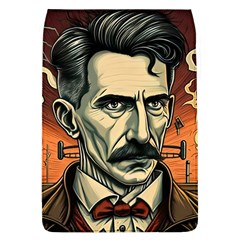 Ai Generated Nikola Tesla Tesla Nikolas Electricity Removable Flap Cover (l) by danenraven
