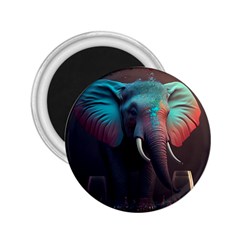 Ai Generated Elephant Tusks Trunk Wildlife Africa 2.25  Magnets
