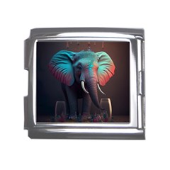 Ai Generated Elephant Tusks Trunk Wildlife Africa Mega Link Italian Charm (18mm)