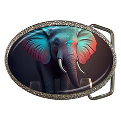 Ai Generated Elephant Tusks Trunk Wildlife Africa Belt Buckles