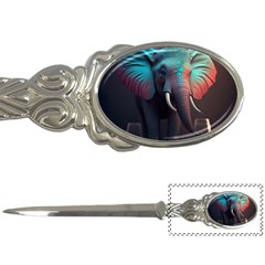 Ai Generated Elephant Tusks Trunk Wildlife Africa Letter Opener