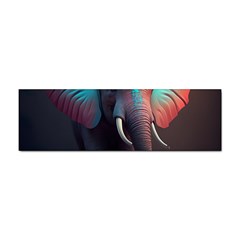 Ai Generated Elephant Tusks Trunk Wildlife Africa Sticker (Bumper)