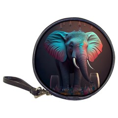 Ai Generated Elephant Tusks Trunk Wildlife Africa Classic 20-CD Wallets