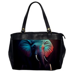 Ai Generated Elephant Tusks Trunk Wildlife Africa Oversize Office Handbag