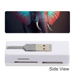 Ai Generated Elephant Tusks Trunk Wildlife Africa Memory Card Reader (Stick)