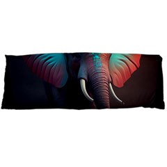 Ai Generated Elephant Tusks Trunk Wildlife Africa Body Pillow Case (Dakimakura)