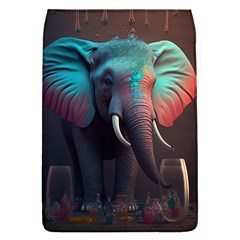 Ai Generated Elephant Tusks Trunk Wildlife Africa Removable Flap Cover (s) by danenraven