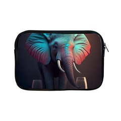 Ai Generated Elephant Tusks Trunk Wildlife Africa Apple iPad Mini Zipper Cases