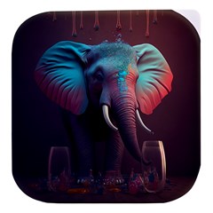 Ai Generated Elephant Tusks Trunk Wildlife Africa Stacked food storage container
