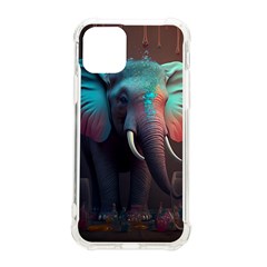 Ai Generated Elephant Tusks Trunk Wildlife Africa iPhone 11 Pro 5.8 Inch TPU UV Print Case