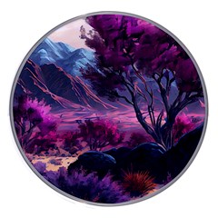 Landscape Landscape Painting Purple Purple Trees Wireless Fast Charger(white) by danenraven