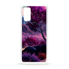 Landscape Landscape Painting Purple Purple Trees Samsung Galaxy S20 6 2 Inch Tpu Uv Case by danenraven