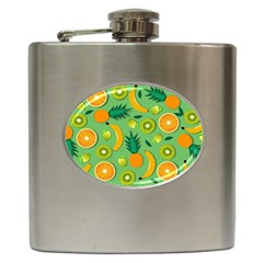 Fruit Tropical Pattern Design Art Pattern Hip Flask (6 Oz)