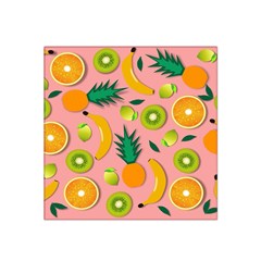 Fruits Tropical Pattern Design Art Satin Bandana Scarf 22  X 22 