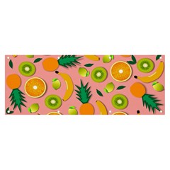 Fruits Tropical Pattern Design Art Banner And Sign 8  X 3 