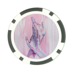 Conceptual Abstract Hand Painting  Poker Chip Card Guard