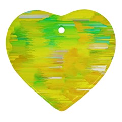 Colorful Multicolored Maximalist Abstract Design Heart Ornament (two Sides) by dflcprintsclothing