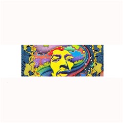 Psychedelic Rock Jimi Hendrix Large Bar Mat by Jancukart