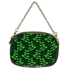 Branches Nature Green Leaves Sheet Chain Purse (one Side)