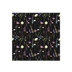 Flowers Floral Pattern Floral Print Satin Bandana Scarf 22  X 22 