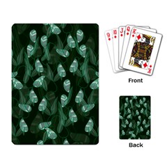 Plants Leaves Flowers Pattern Playing Cards Single Design (rectangle)