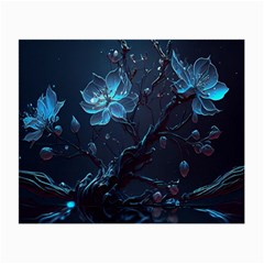 Ai Generated Cherry Blossom Blossoms Art Small Glasses Cloth (2 Sides) by Ravend