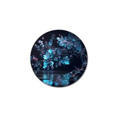 Ai Generated Cherry Blossom Golf Ball Marker (4 Pack)