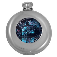 Ai Generated Cherry Blossom Round Hip Flask (5 Oz) by Ravend