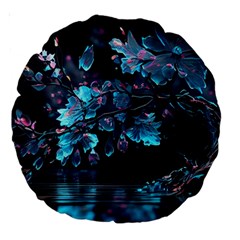 Ai Generated Cherry Blossom Large 18  Premium Round Cushions by Ravend