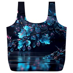 Ai Generated Cherry Blossom Full Print Recycle Bag (xl)