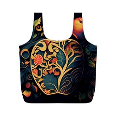 Ai Generated Apple Foliage Full Print Recycle Bag (m)