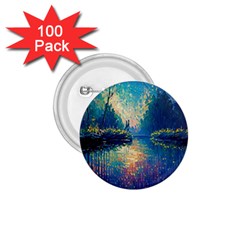 Oil Painting Night Scenery Fantasy 1 75  Buttons (100 Pack)  by Ravend