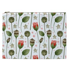 Poppies Red Poppies Red Flowers Cosmetic Bag (xxl)