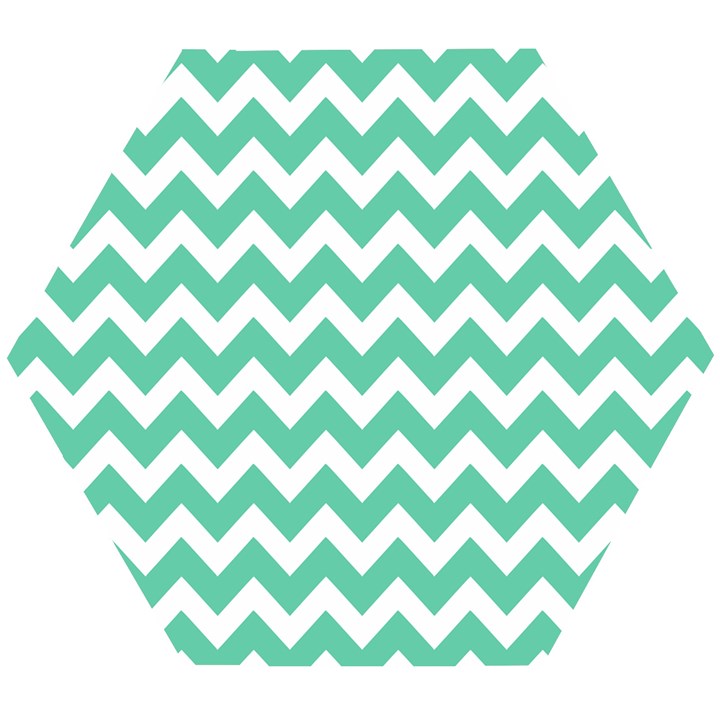 Chevron Pattern Gifts Wooden Puzzle Hexagon