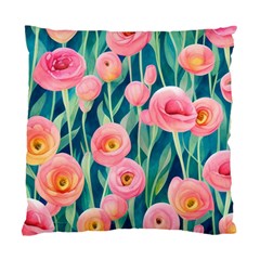 Blush Watercolor Flowers Standard Cushion Case (one Side) by GardenOfOphir