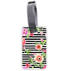 Blooming Watercolor Flowers Luggage Tag (one Side) by GardenOfOphir