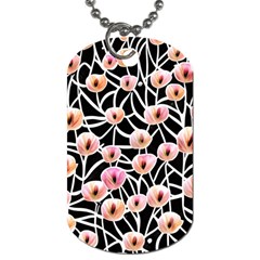 Cheery Watercolor Flowers Dog Tag (one Side) by GardenOfOphir