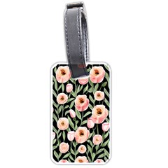 Captivating Watercolor Flowers Luggage Tag (one Side) by GardenOfOphir