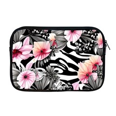 brilliantly hued watercolor flowers in a botanical Apple MacBook Pro 17  Zipper Case