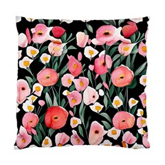 Charming Watercolor Flowers Standard Cushion Case (two Sides) by GardenOfOphir