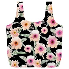 Watercolor Vintage Retro Floral Full Print Recycle Bag (xl) by GardenOfOphir