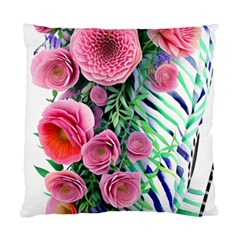 Adorned Watercolor Flowers Standard Cushion Case (one Side) by GardenOfOphir