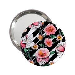 Exotic Watercolor Botanical Flowers Pattern 2 25  Handbag Mirrors by GardenOfOphir