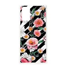 Exotic Watercolor Botanical Flowers Pattern Samsung Galaxy Note 20 Tpu Uv Case by GardenOfOphir